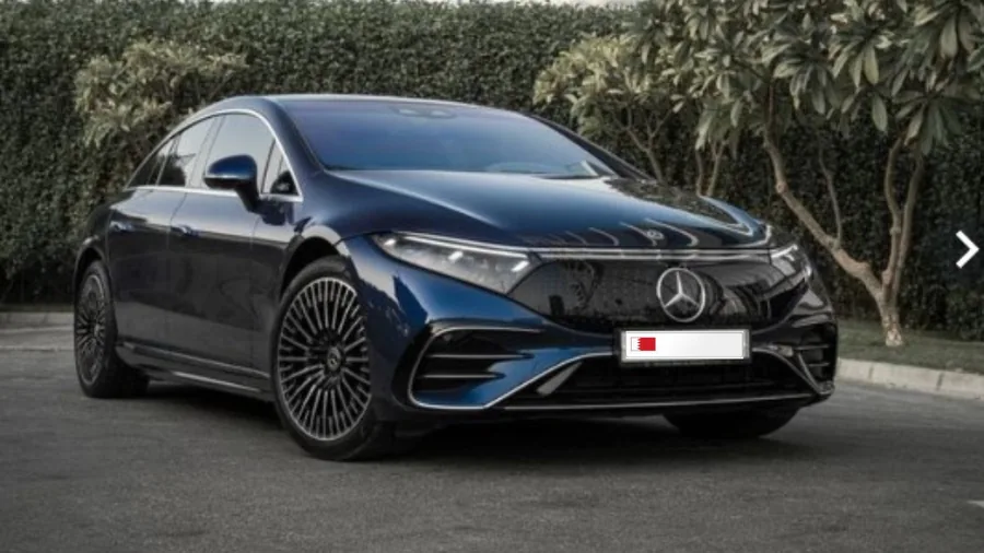 Mercedes-Benz EQS luxury sedan used for private transfers